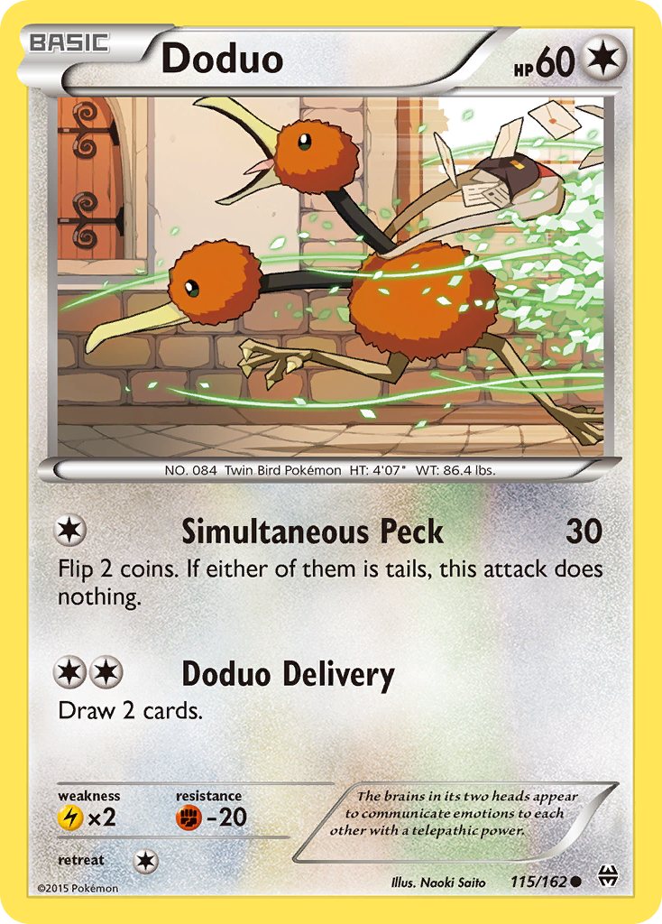 Doduo (115/162) [XY: BREAKthrough] | Exor Games Dartmouth