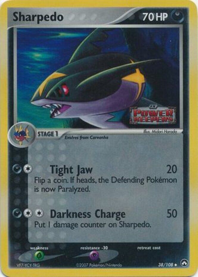 Sharpedo (38/108) (Stamped) [EX: Power Keepers] | Exor Games Dartmouth