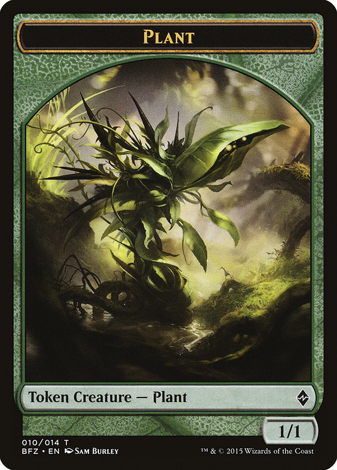 Plant [Battle for Zendikar Tokens] | Exor Games Dartmouth