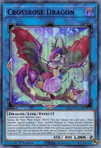 Crossrose Dragon (Blue) [LDS2-EN114] Ultra Rare | Exor Games Dartmouth