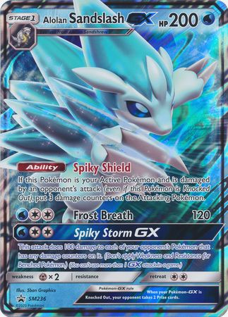 Alolan Sandslash GX (SM236) (Jumbo Card) [Sun & Moon: Black Star Promos] | Exor Games Dartmouth