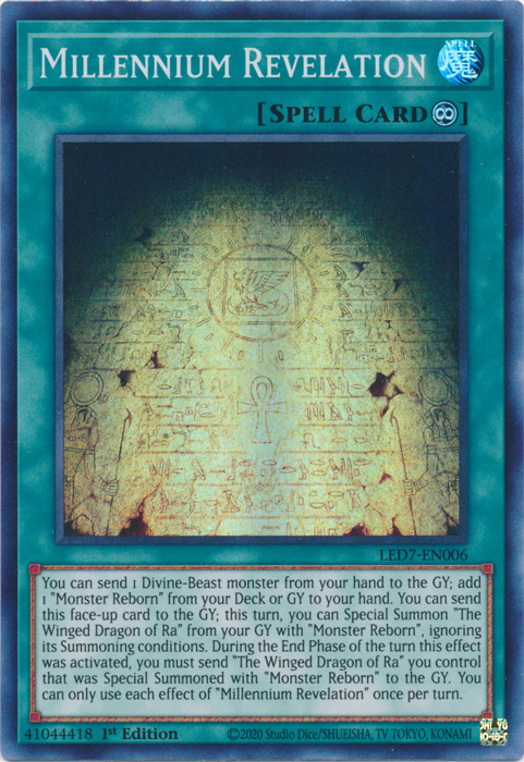 Millennium Revelation [LED7-EN006] Super Rare | Exor Games Dartmouth