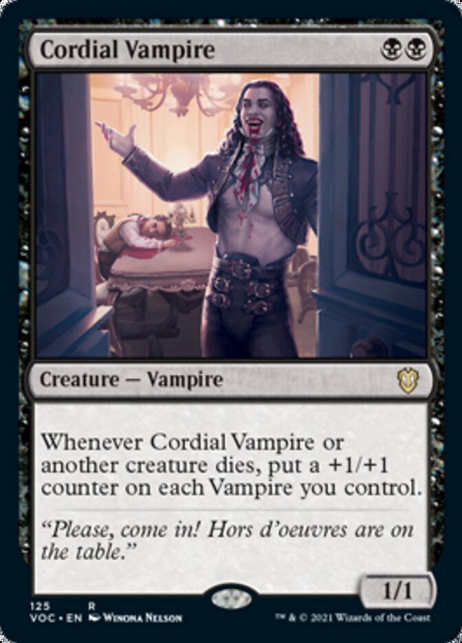 Cordial Vampire [Innistrad: Crimson Vow Commander] | Exor Games Dartmouth