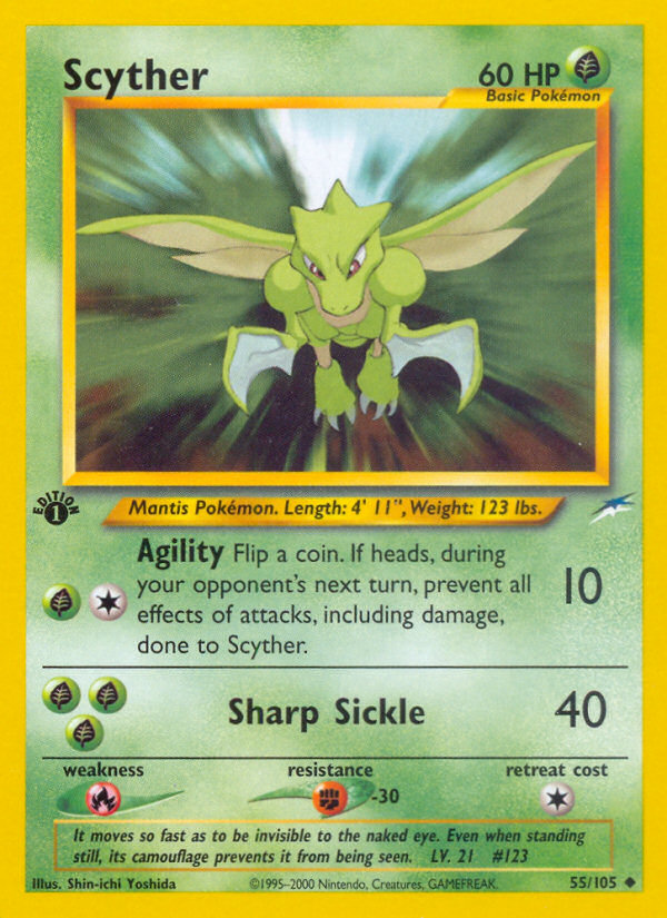 Scyther (55/105) [Neo Destiny 1st Edition] | Exor Games Dartmouth