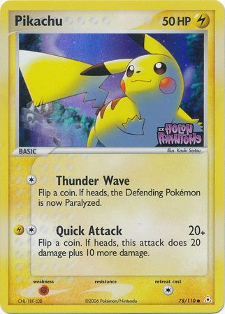 Pikachu (78/110) (Stamped) [EX: Holon Phantoms] | Exor Games Dartmouth