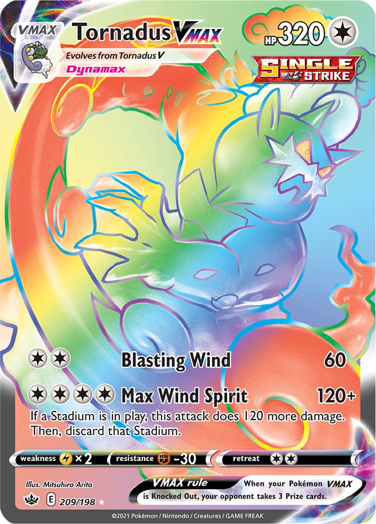 Tornadus VMAX (209/198) [Sword & Shield: Chilling Reign] | Exor Games Dartmouth