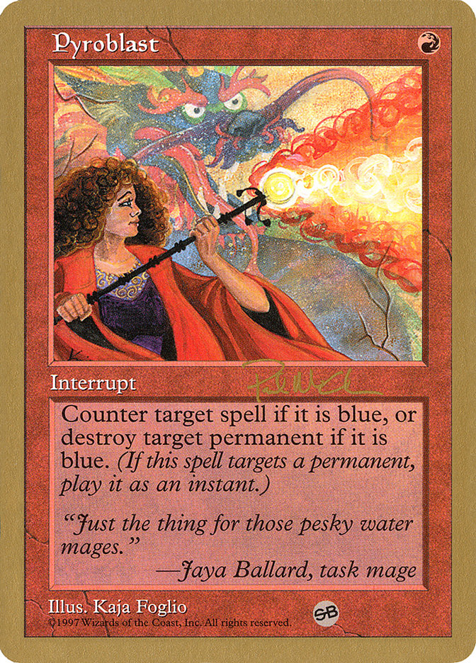 Pyroblast (Paul McCabe) (SB) [World Championship Decks 1997] | Exor Games Dartmouth