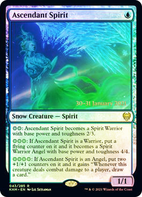 Ascendant Spirit  [Kaldheim Prerelease Promos] | Exor Games Dartmouth