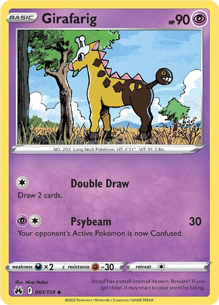 Girafarig (061/159) [Sword & Shield: Crown Zenith] | Exor Games Dartmouth