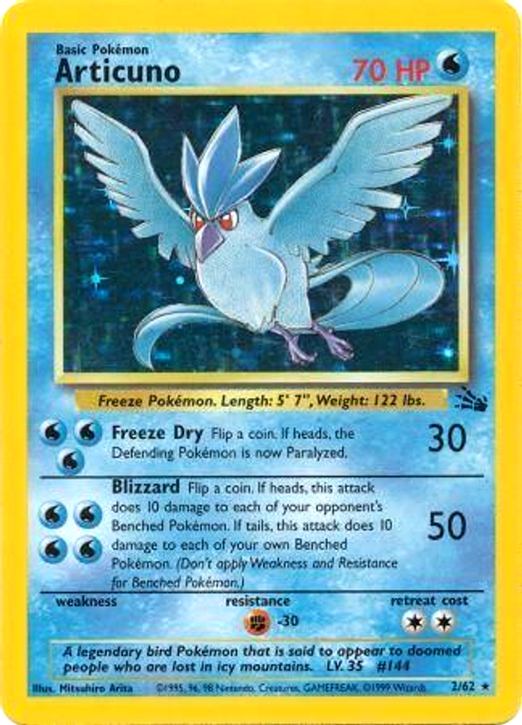 Articuno (2/62) [Fossil Unlimited] | Exor Games Dartmouth