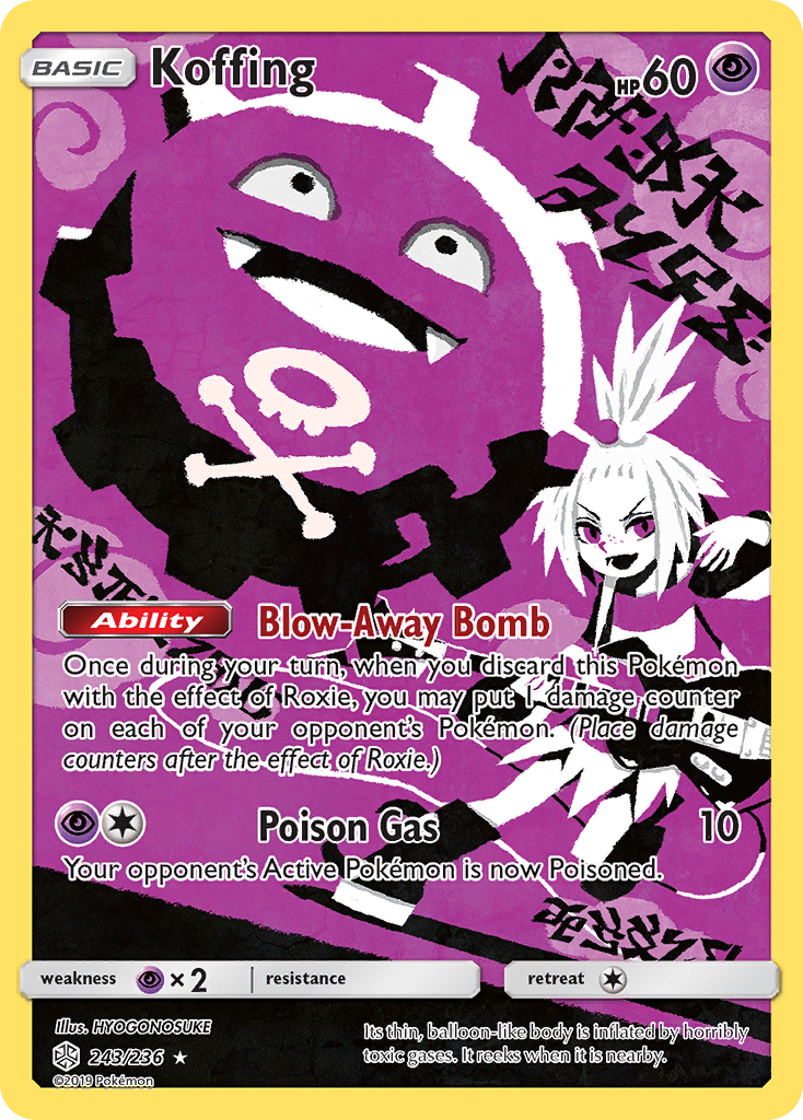 Koffing (243/236) [Sun & Moon: Cosmic Eclipse] | Exor Games Dartmouth