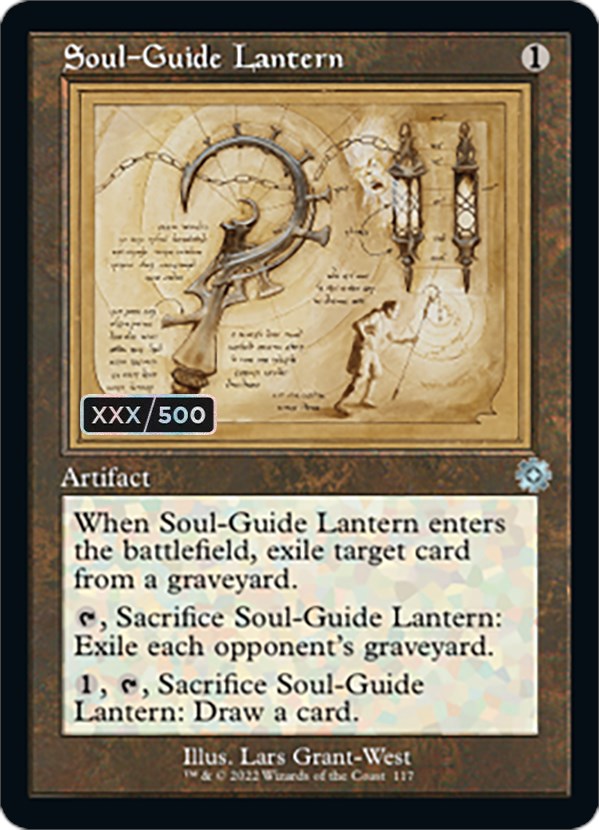 Soul-Guide Lantern (Retro Schematic) (Serial Numbered) [The Brothers' War Retro Artifacts] | Exor Games Dartmouth