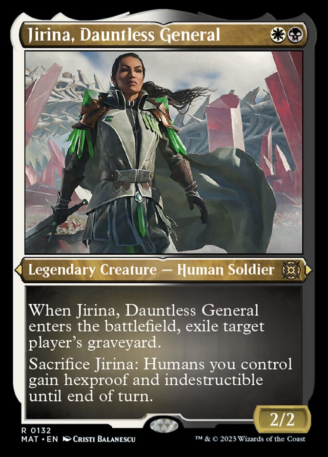 Jirina, Dauntless General (Foil Etched) [March of the Machine: The Aftermath] | Exor Games Dartmouth