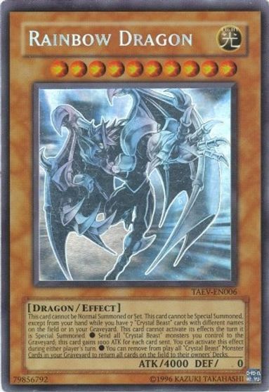 Rainbow Dragon (Chaos Neos Misprint) [TAEV-EN006] Ghost Rare | Exor Games Dartmouth