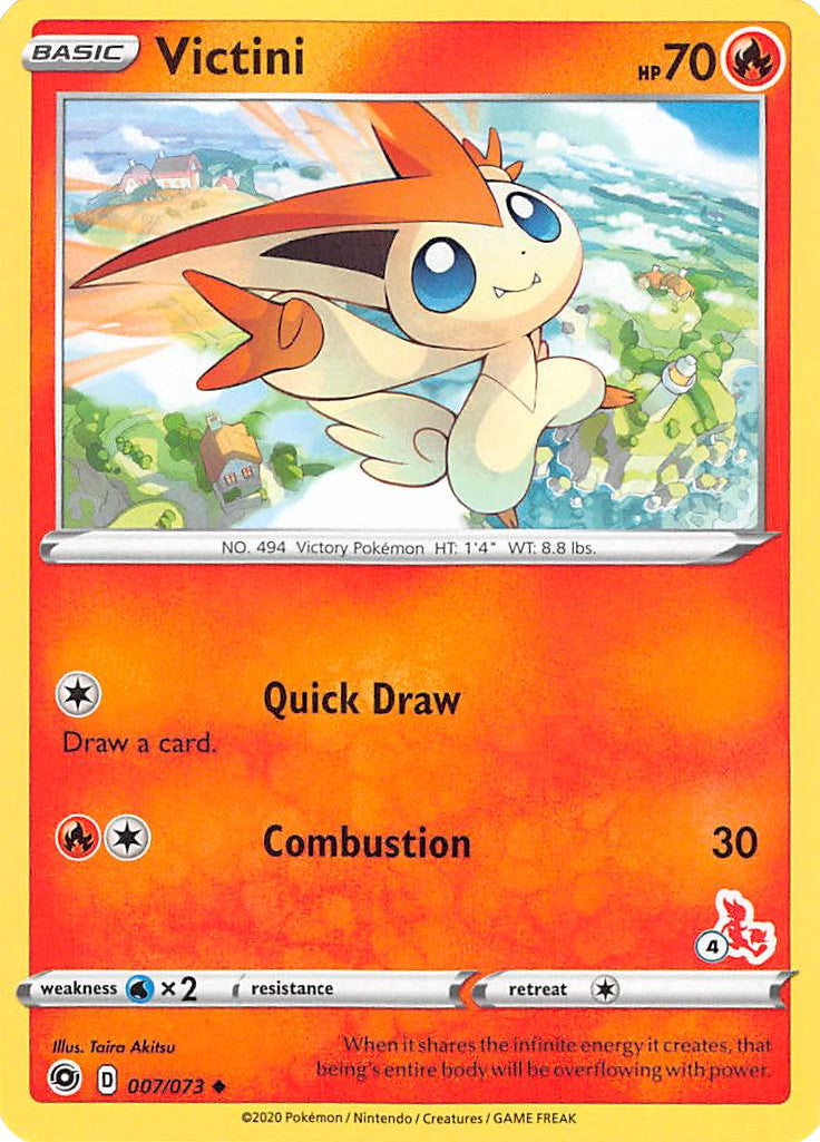 Victini (007/073) (Cinderace Stamp #4) [Battle Academy 2022] | Exor Games Dartmouth