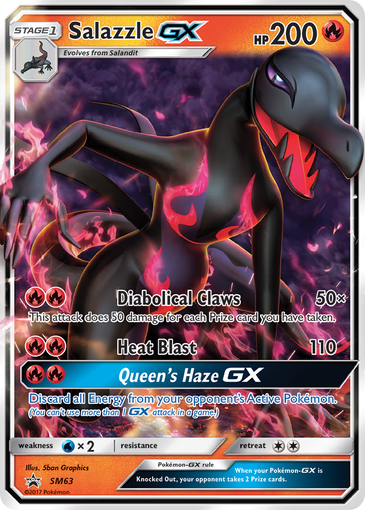 Salazzle GX (SM63) [Sun & Moon: Black Star Promos] | Exor Games Dartmouth