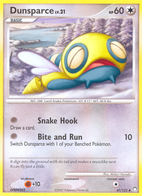 Dunsparce (47/123) [Diamond & Pearl: Mysterious Treasures] | Exor Games Dartmouth