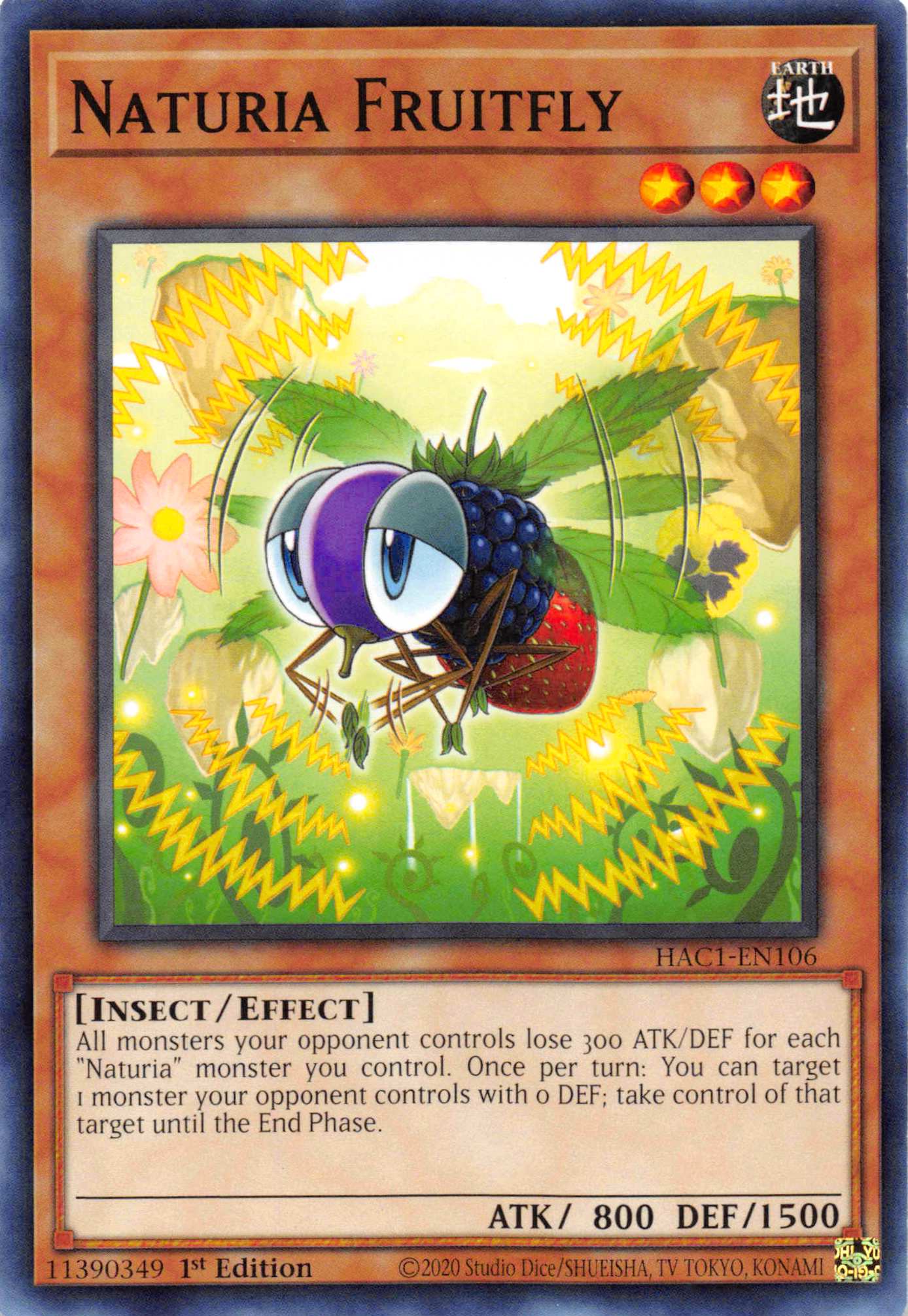 Naturia Fruitfly [HAC1-EN106] Common | Exor Games Dartmouth