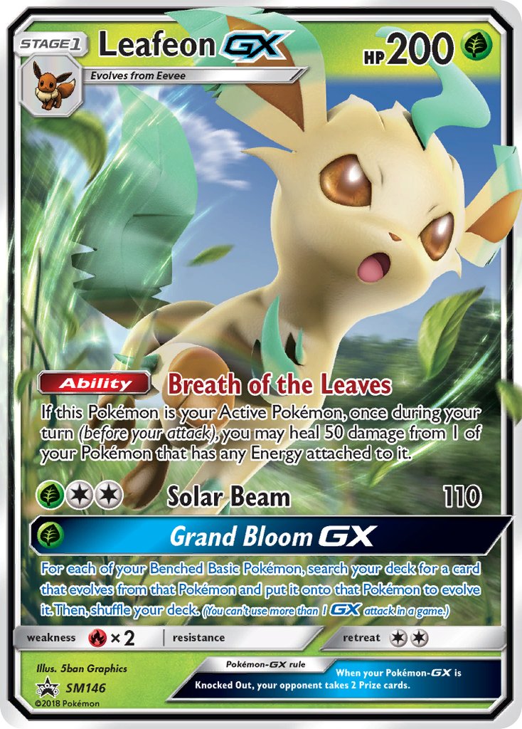 Leafeon GX (SM146) [Sun & Moon: Black Star Promos] | Exor Games Dartmouth