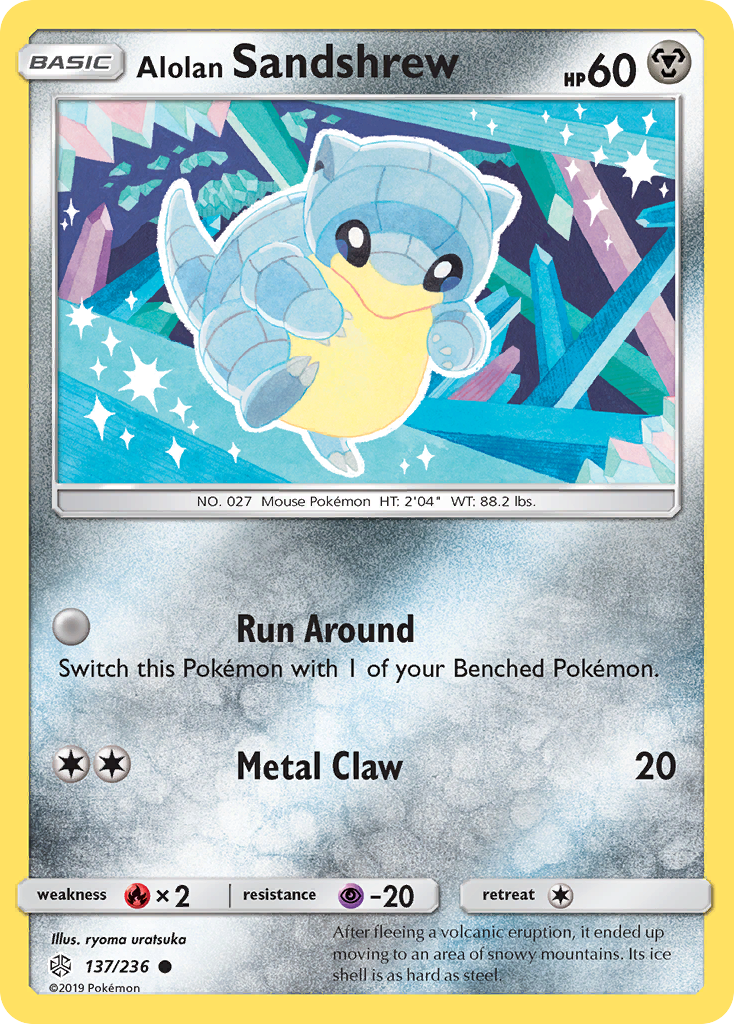 Alolan Sandshrew (137/236) [Sun & Moon: Cosmic Eclipse] | Exor Games Dartmouth