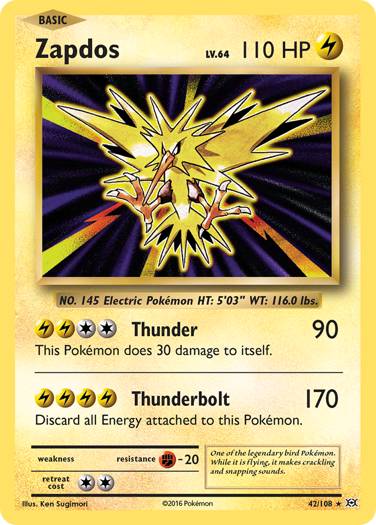 Zapdos (42/108) [XY: Evolutions] | Exor Games Dartmouth