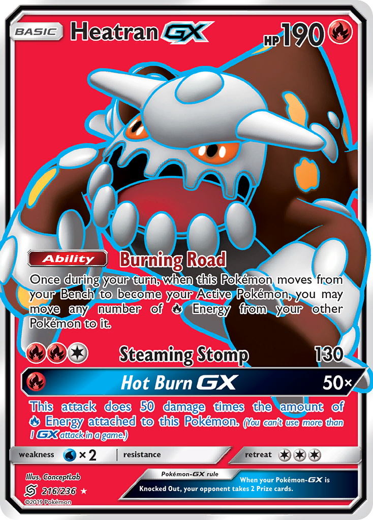 Heatran GX (216/236) [Sun & Moon: Unified Minds] | Exor Games Dartmouth