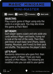Mini-Master (Magic Minigame) [Commander Legends: Battle for Baldur's Gate Minigame] | Exor Games Dartmouth