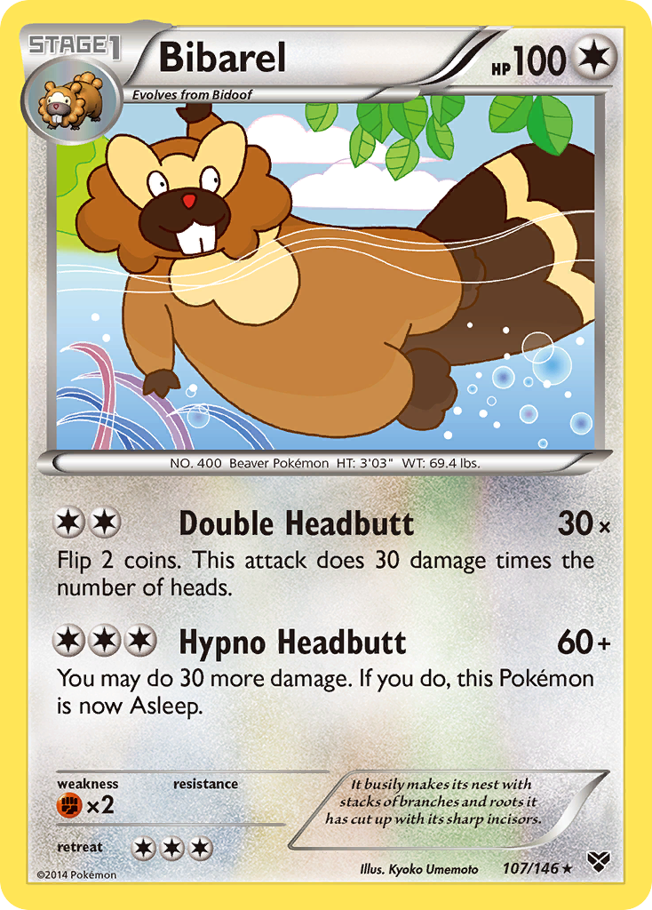 Bibarel (107/146) [XY: Base Set] | Exor Games Dartmouth