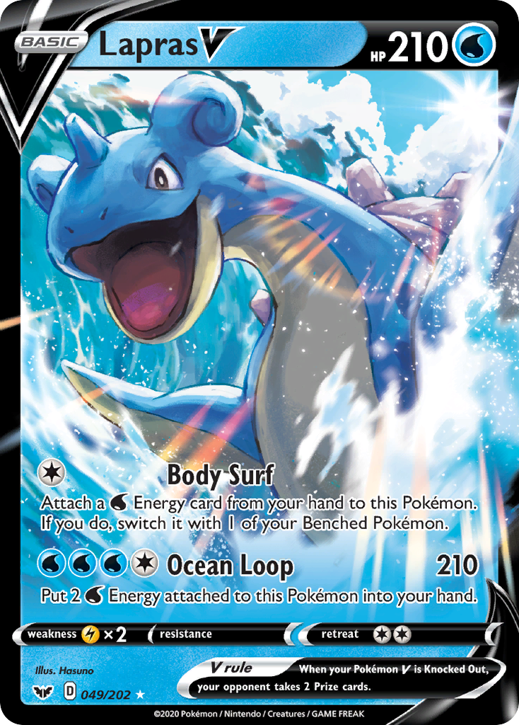 Lapras V (049/202) [Sword & Shield: Base Set] | Exor Games Dartmouth