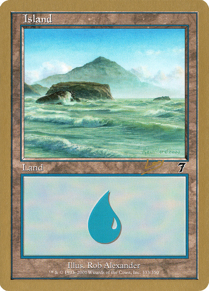 Island (333) (Raphael Levy) [World Championship Decks 2002] | Exor Games Dartmouth