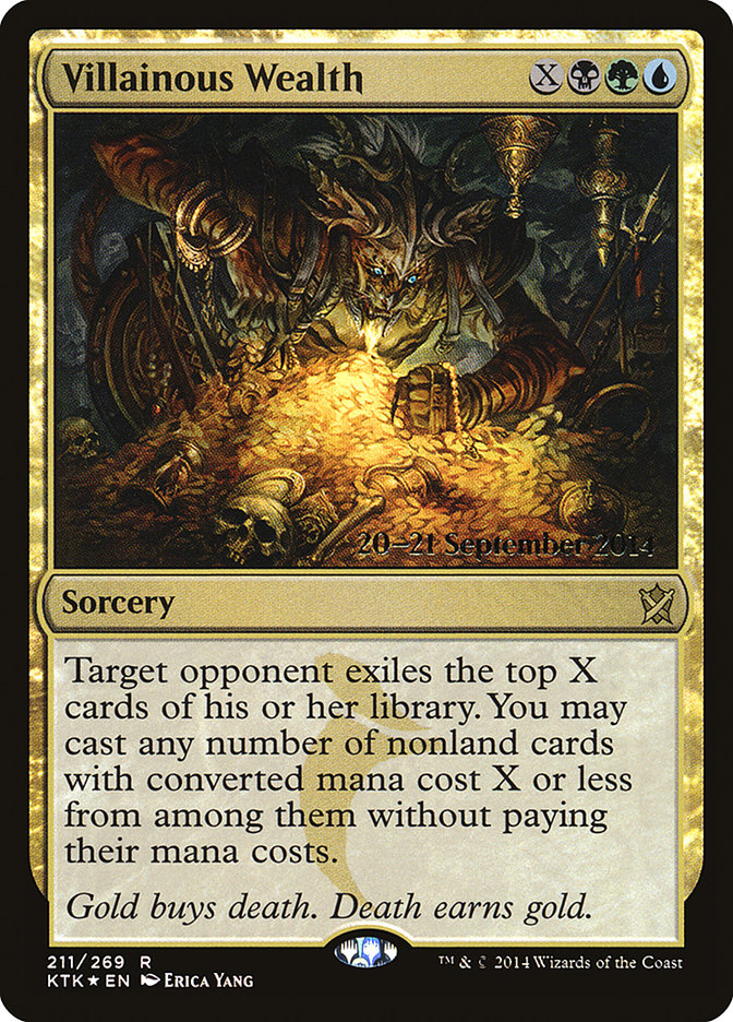 Villainous Wealth  [Khans of Tarkir Prerelease Promos] | Exor Games Dartmouth