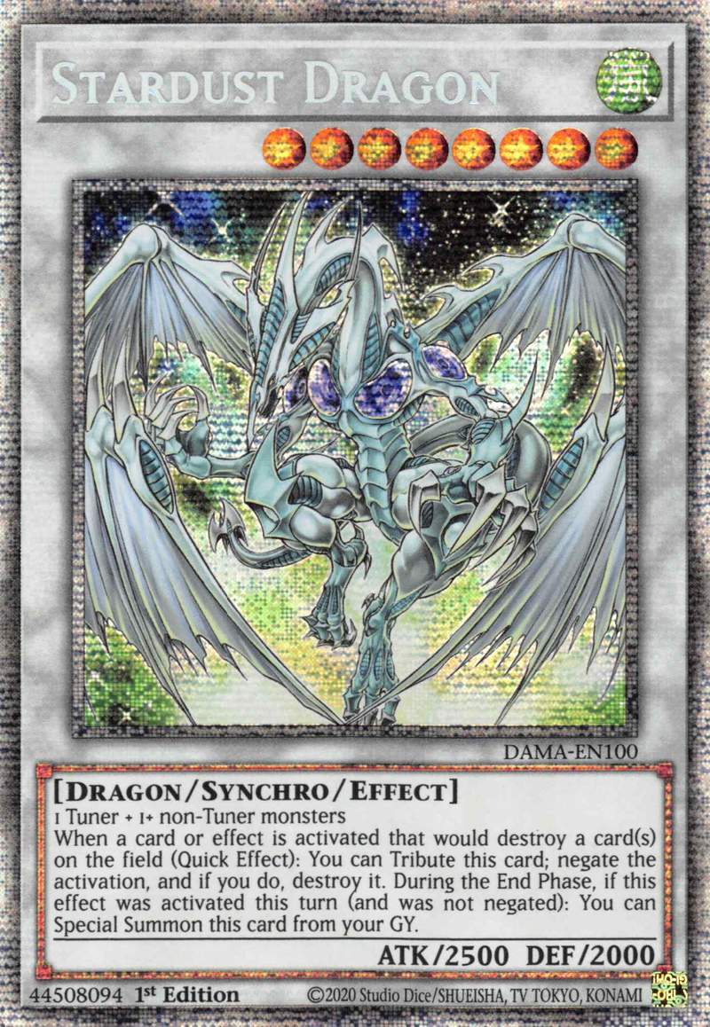 Stardust Dragon [DAMA-EN100] Starlight Rare | Exor Games Dartmouth