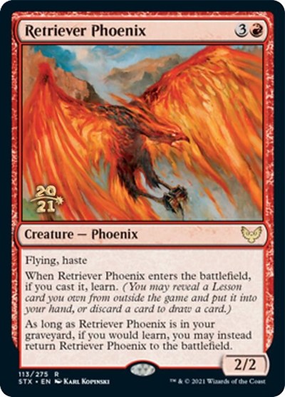 Retriever Phoenix [Strixhaven: School of Mages Prerelease Promos] | Exor Games Dartmouth