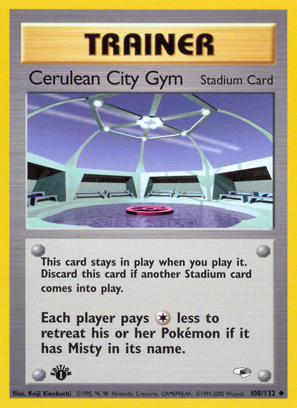 Cerulean City Gym (108/132) [Gym Heroes 1st Edition] | Exor Games Dartmouth