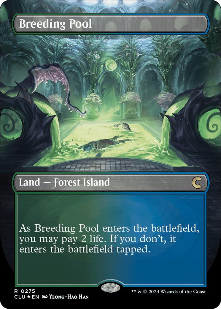 Breeding Pool (Borderless) [Ravnica: Clue Edition] | Exor Games Dartmouth