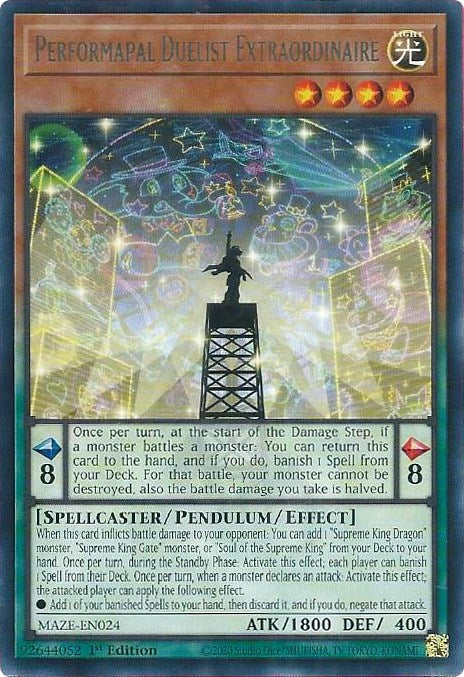 Performapal Duelist Extraordinaire [MAZE-EN024] Rare | Exor Games Dartmouth