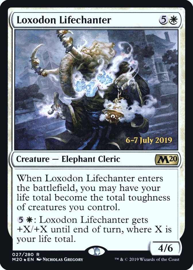 Loxodon Lifechanter  [Core Set 2020 Prerelease Promos] | Exor Games Dartmouth