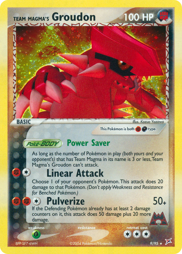 Team Magma's Groudon (9/95) (Theme Deck Exclusive) [EX: Team Magma vs Team Aqua] | Exor Games Dartmouth