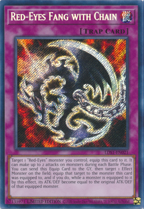 Red-Eyes Fang with Chain [LDS1-EN021] Secret Rare | Exor Games Dartmouth