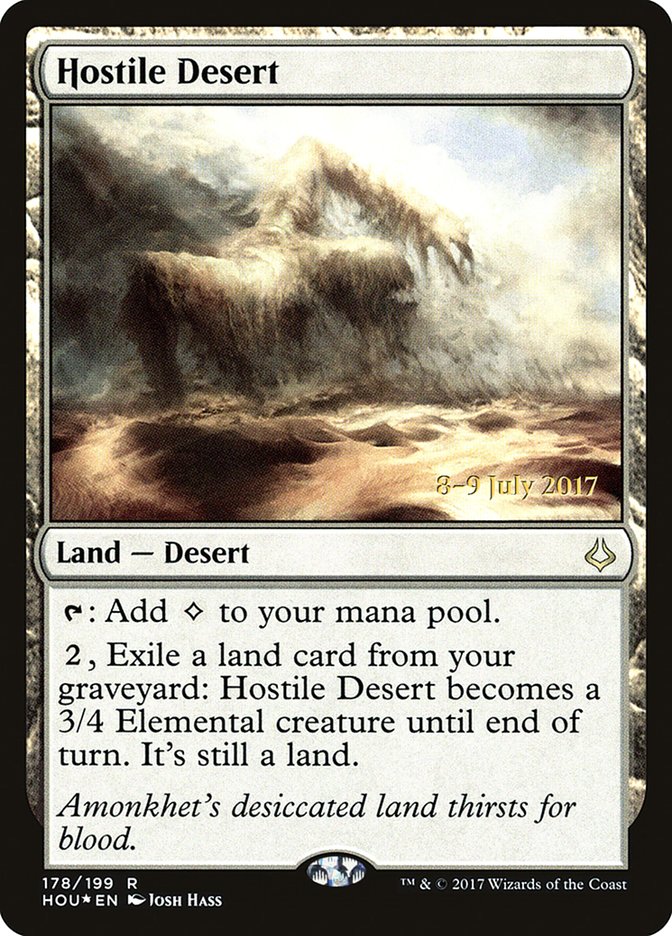 Hostile Desert  [Hour of Devastation Prerelease Promos] | Exor Games Dartmouth