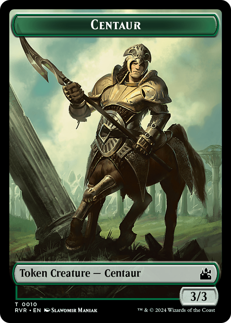 Centaur Token [Ravnica Remastered Tokens] | Exor Games Dartmouth