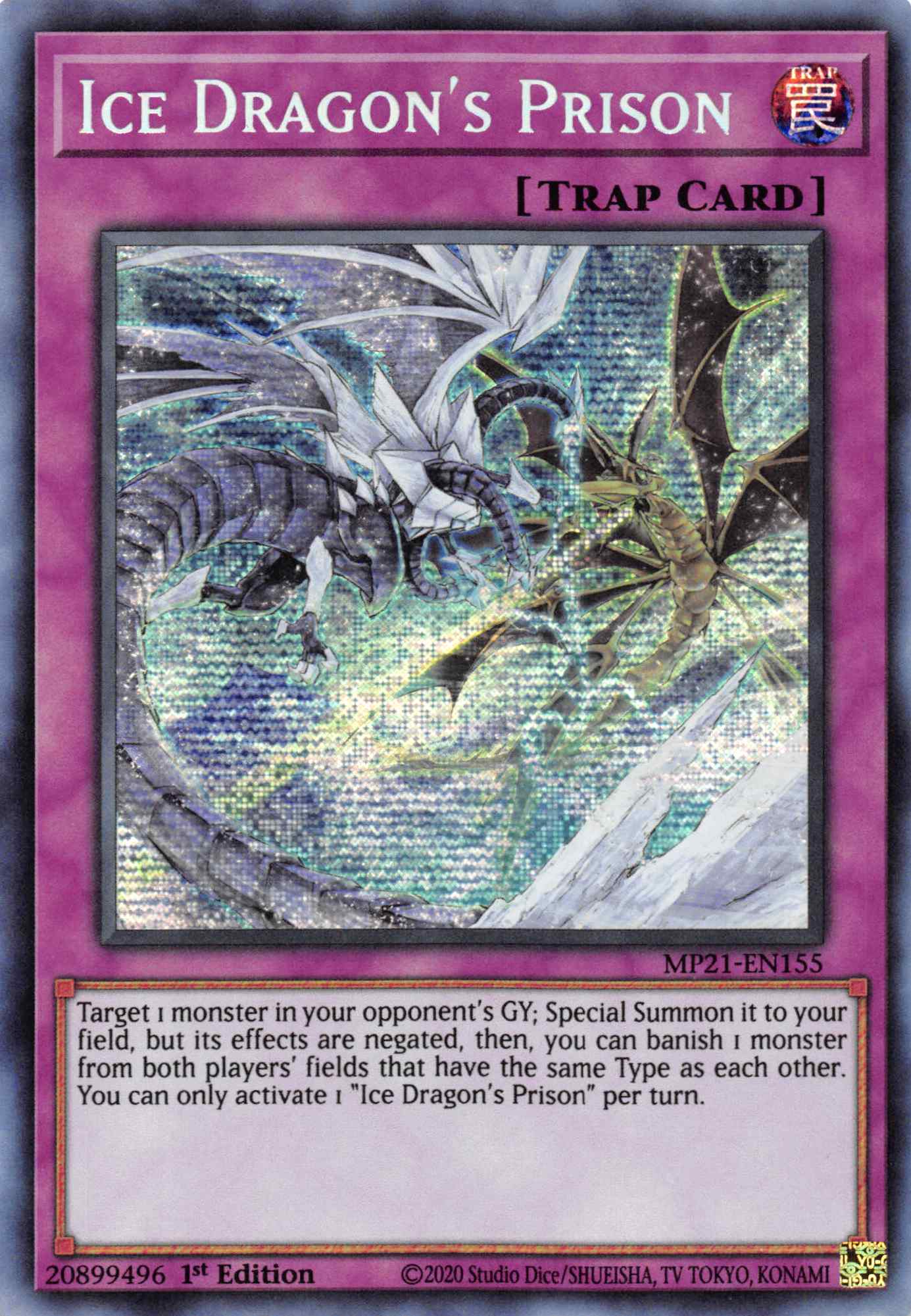 Ice Dragon's Prison [MP21-EN155] Prismatic Secret Rare | Exor Games Dartmouth