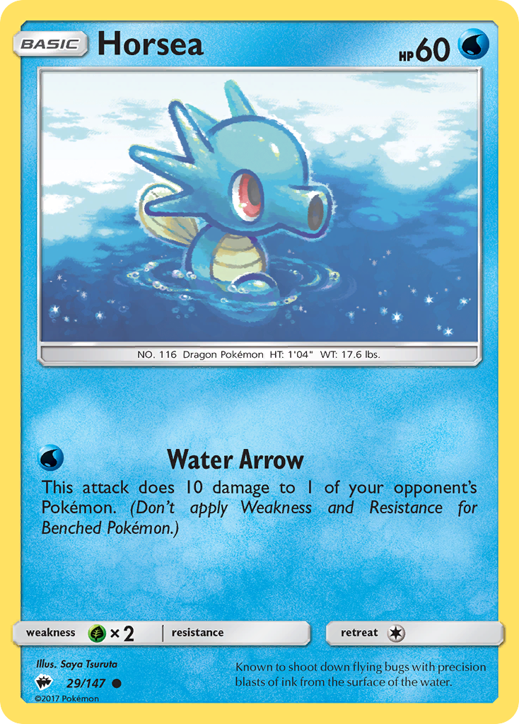 Horsea (29/147) [Sun & Moon: Burning Shadows] | Exor Games Dartmouth