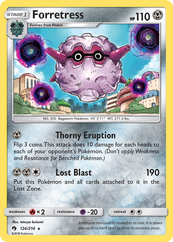 Forretress (124/214) [Sun & Moon: Lost Thunder] | Exor Games Dartmouth