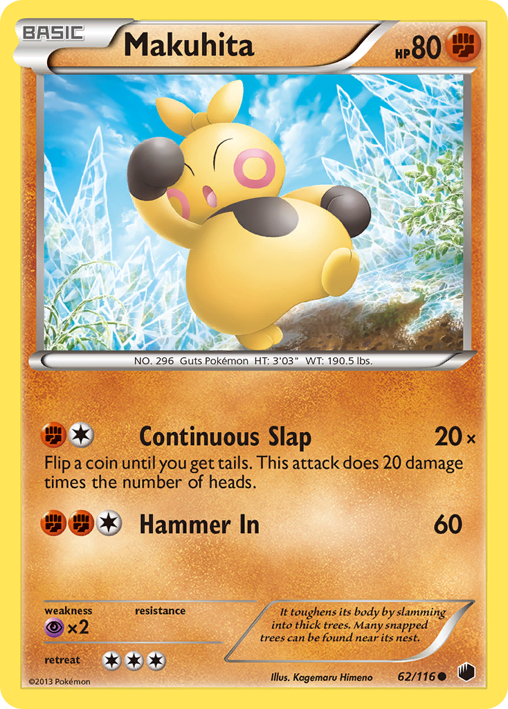 Makuhita (62/116) [Black & White: Plasma Freeze] | Exor Games Dartmouth