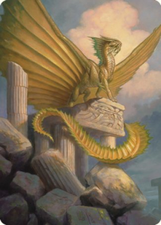 Ancient Gold Dragon Art Card (05) [Commander Legends: Battle for Baldur's Gate Art Series] | Exor Games Dartmouth