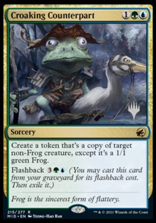 Croaking Counterpart (Promo Pack) [Innistrad: Midnight Hunt Promos] | Exor Games Dartmouth