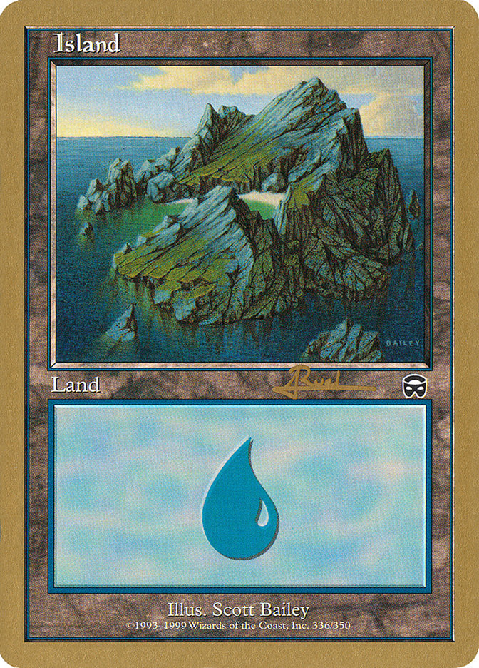 Island (ar336a) (Antoine Ruel) [World Championship Decks 2001] | Exor Games Dartmouth