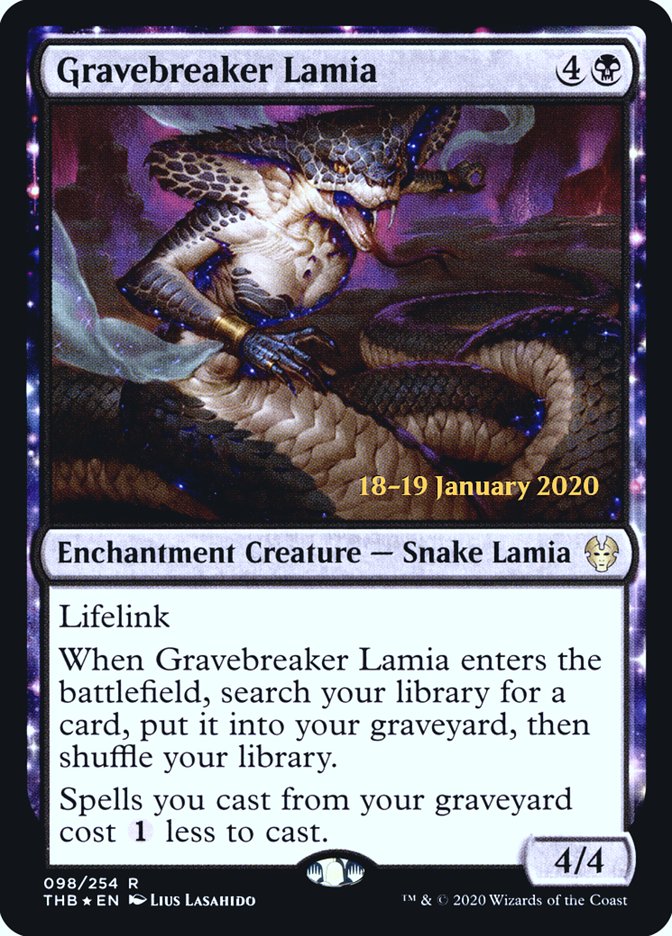 Gravebreaker Lamia [Theros Beyond Death Prerelease Promos] | Exor Games Dartmouth