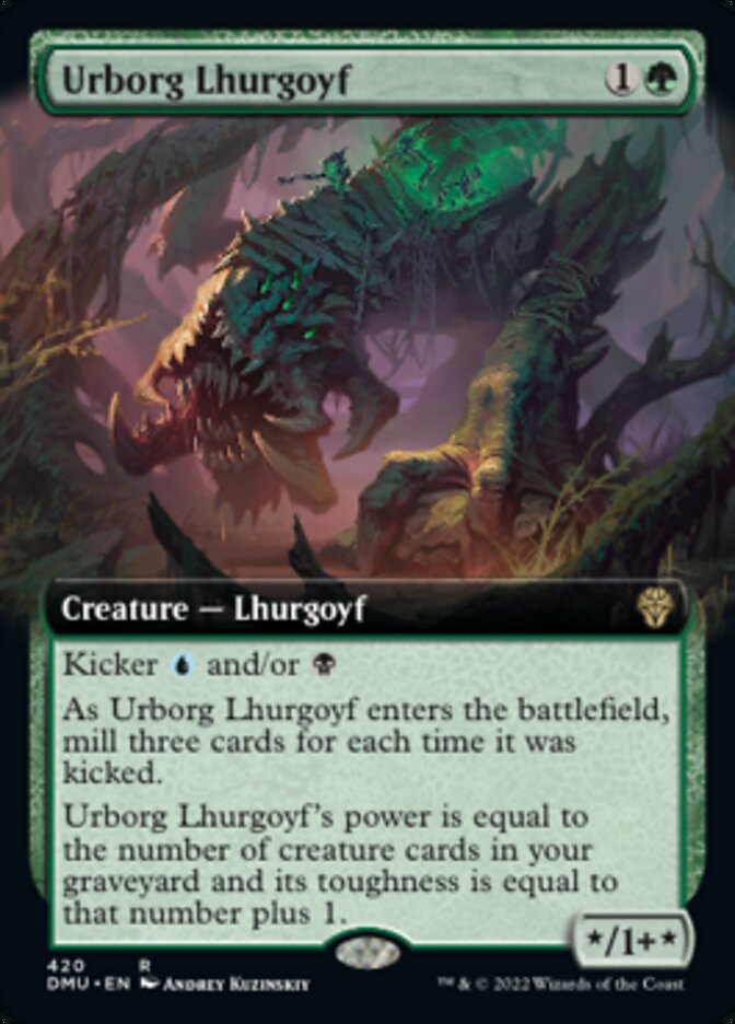 Urborg Lhurgoyf (Extended Art) [Dominaria United] | Exor Games Dartmouth